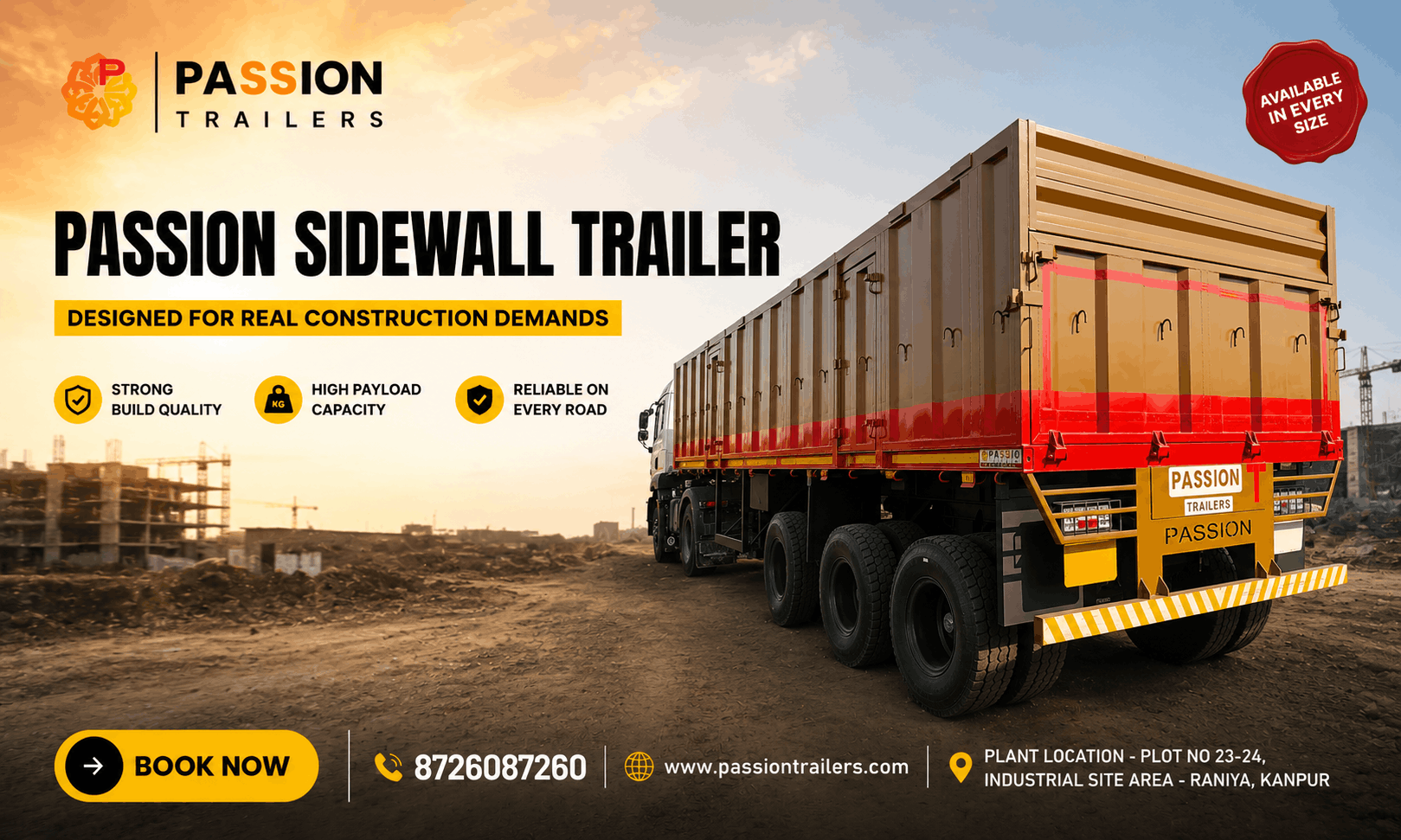 Best Side Wall Trailer Manufacturer in India